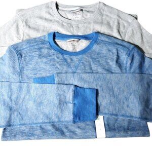 Mens Long SleeveThermals Bundle Heather Grey Blue